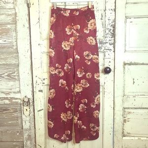 Cotton candy LA flowy floral pants